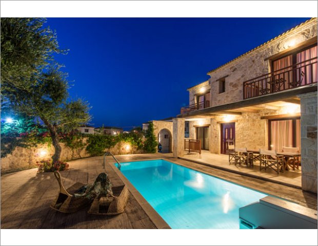 Azure Villas is a luxurious complex of 11 stone villas in the cosmopolitan resort of Tsilivi, at Zakynthos island.Under the highest standards of accommodation on the island, the villas can satisfy all the desires for someone that knows what he wants for his accommodation.